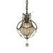 1 Bulb Ceiling Pendant Light Fitting Oxidized Bronze British Bronze LED E14 60W Loops