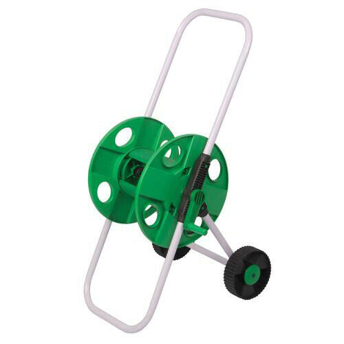 45m Hose Reel Trolley For Garden Hose Pipe Lightweight Easy To Wheel Loops