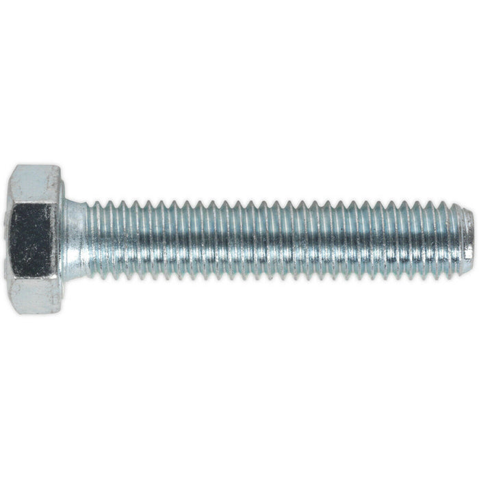 50 PACK HT Setscrew - M8 x 40mm - Grade 8.8 Zinc - Fully Threaded - DIN 933 Loops