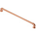 4x Industrial Pipe Design Door Pull Handle 320mm Fixing Centres Satin Copper Loops