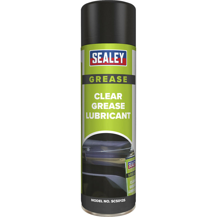 6 PACK 500ml Clear Grease Lubricant - Silicon-Free Formula - Protective Barrier Loops