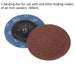 10 PACK - 50mm Quick Change Mini Sanding Discs - 80 Grit Aluminium Oxide Sheet Loops