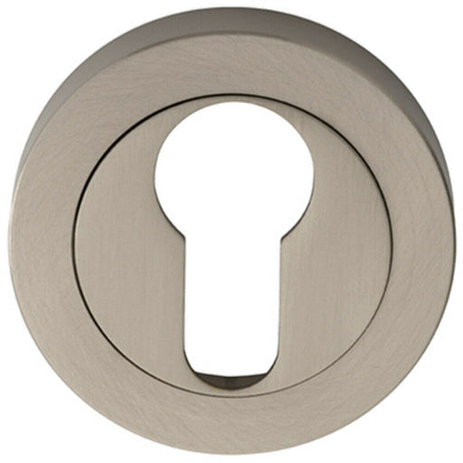 50mm Euro Profile Escutcheon Concealed Fix Satin Nickel Keyhole Cover Loops