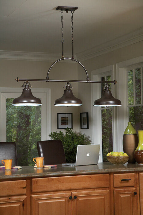 1 Bulb Ceiling Pendant Light Fitting Palladian Bronze LED E27 100W Bulb Loops