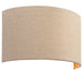 2 PACK Fabric LED Wall Light Natural Semi Circle Linen Shade Sleek Lamp Fitting Loops