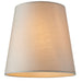 6 Inch Silk Lamp Shade - Tapered Drum Shape - Candle Clip Fitting - Rolled Edge Loops