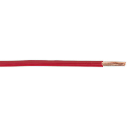 30m Red Automotive Cable - 33 Amps - Thin Walled - Single Core Conductor Loops