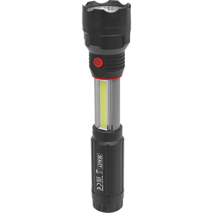 Torch Inspection Light - 3W LED & 3W COB LED - Magnetic Base - Battery Powered Loops