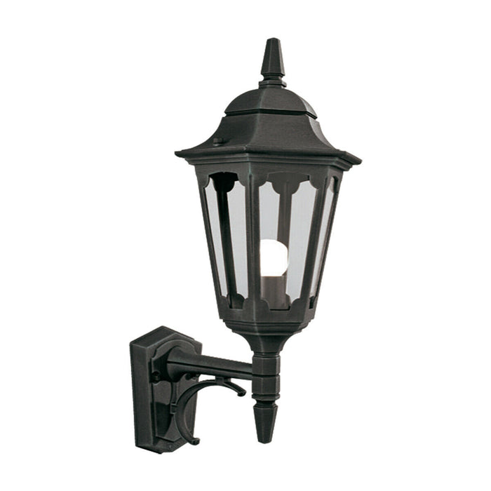 Outdoor IP44 Wall Light Sconce Black LED E27 100W Bulb External d02082 Loops