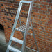 2.6m Aluminium Platform Step Ladders -12 Tread-4.2m Work Height HEAVY DUTY Steps Loops