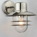 IP44 Outdoor Wall Lamp Stainless Steel Caged Glass Lantern Down Modern Light Loops