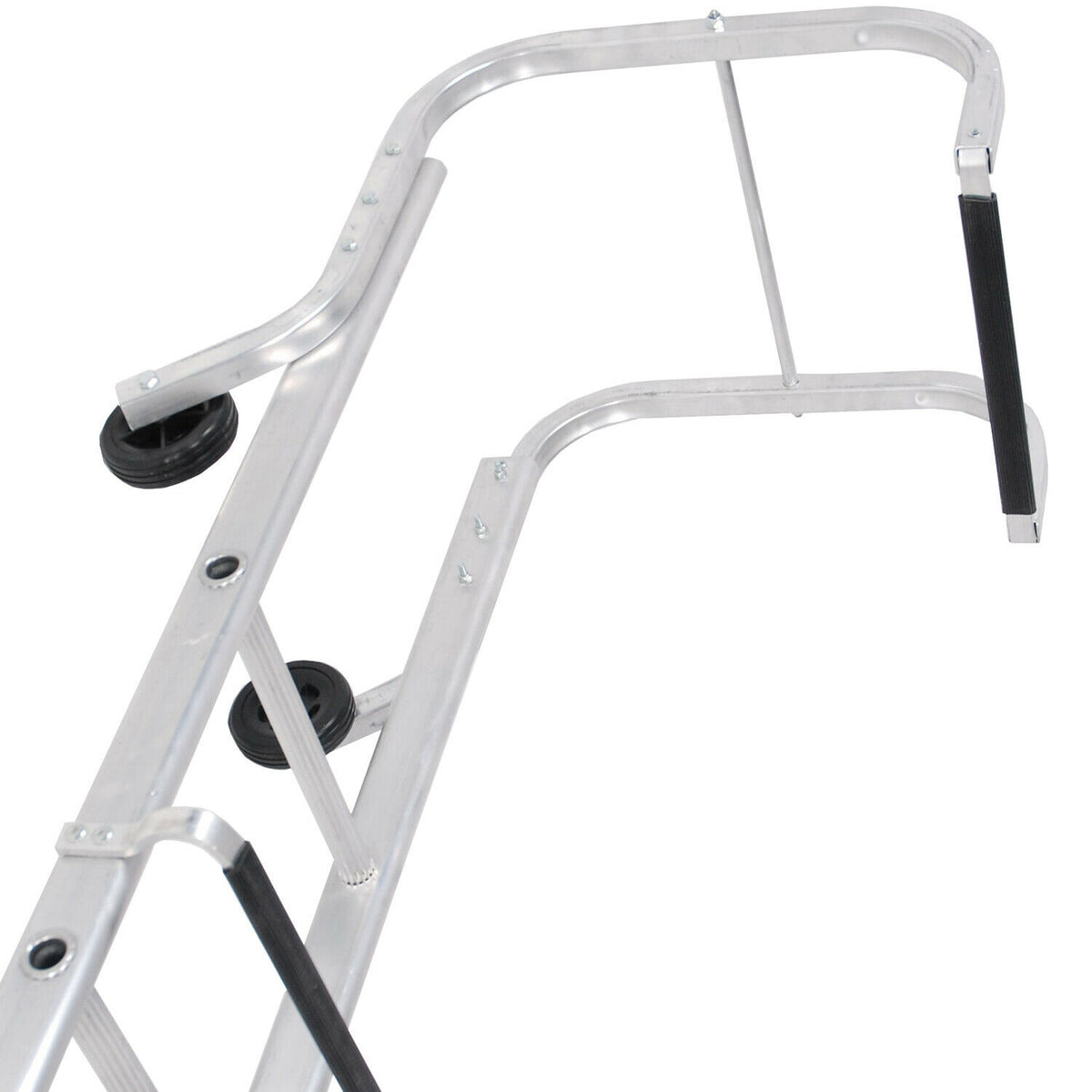 17 Rung Roof Ladder & Ridge Safety Hook Single Section 4.3m Tile Grip ...