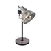 Table Lamp Desk Light Brown Patina & Black Wood & Steel 1 x 40W E27 Bulb Loops