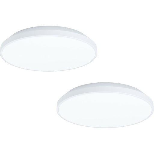 2 PACK Wall / Ceiling Light White Round Surface Moutned 240mm 16W LED Loops
