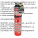 0.6kg Dry Powder Fire Extinguisher - Wall Mounting Bracket - Disposable Loops