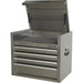 675 x 460 x 565mm PREMIUM Stainless Steel Topchest Tool Chest - 4 Drawer Storage Loops