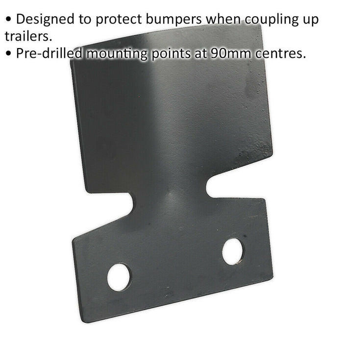 Bumper Protection Plate - Pre Drilled Mounting Holes - Towing Bumper Guard Loops