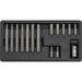 15pc Hex Key Socket Bit Set - 3/8" Square Drive Quick Change Short & Long Shaft Loops