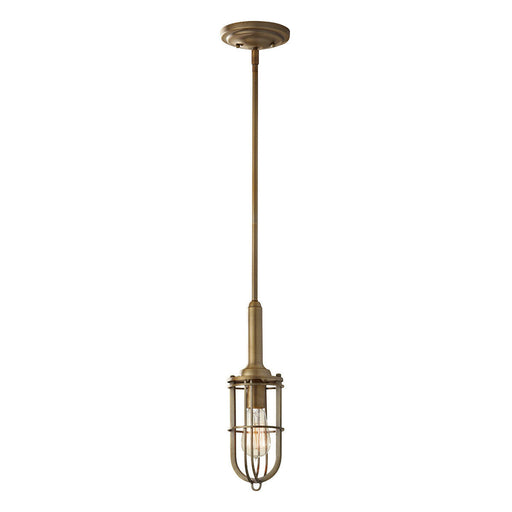 1 Bulb Ceiling Pendant Light Fitting Dark Antique Brass LED E27 60W Bulb Loops