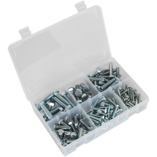 150 Piece High Tensile Setscrew Assortment - M5 to M10 - Partitioned Storage Box Loops