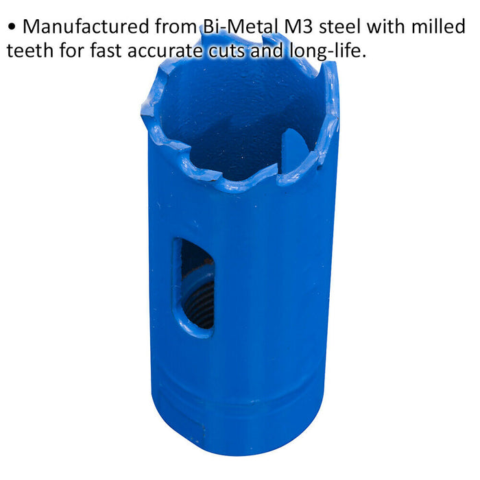 19mm HSS Hole Saw Blade - Milled Teeth - Bi-Metal M3 Steel Long Lasting Drill Loops