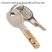 Hitch Lock & Key - Suitable for ys09998 50mm Towing Hitch - Security Lock Loops