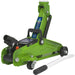 Short Chassis Trolley Jack - 2000kg Limit - 322mm Max Height - Case - Green Loops
