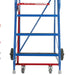 9 Tread Mobile Warehouse Stairs Punched Steps 3.25m EN131 7 BLUE Safety Ladder Loops