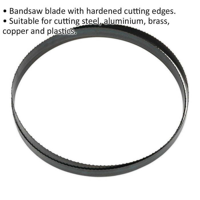 3035 x 25 x 0.89mm Bi-Metal Bandsaw Blade - 4 TPI Hardened Cutting Edges Metal Loops