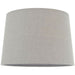 12" Tapered Round Drum Lamp Shade Charcoal Grey 100% Linen Modern Simple Cover Loops