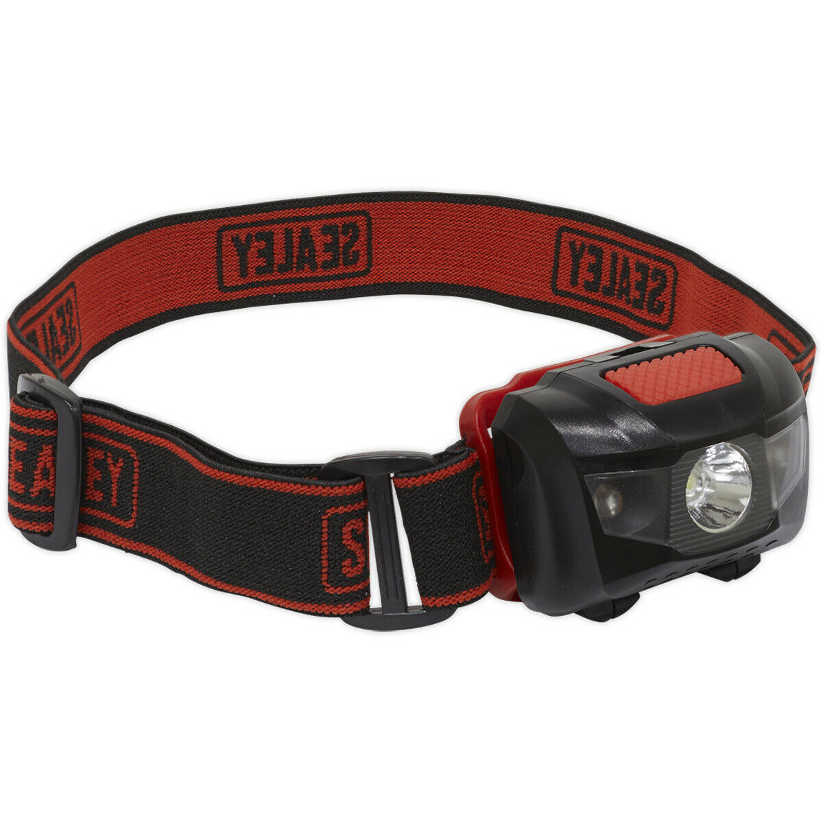 3W LED Head Torch Spotlight - Adjustable Headband - White LED & 2 x Red LEDs Loops
