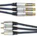 1m AV Extension Cable Triple 3 RCA Phono Male To Female Lead Audio Video Loops