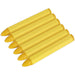 6 PACK - Tyre Marking Crayons - YELLOW - Rubber & Alloy Wheel Damage Pen Set Loops