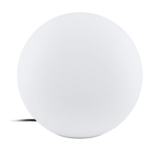 IP65 Outdoor Garden Ball Light White Plastic 1 x 40W E27 Bulb 390mm Globe Loops