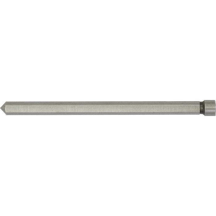 102mm Long Straight Guide Pilot Pin for 50mm Depth Rotabor Cutter - 13mm to 35mm Loops