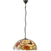 Tiffany Glass Hanging Ceiling Pendant Light Bronze Chain Butterfly Shade i00089 Loops