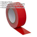 50mm x 50m RED Duct Tape Roll - EASY TEAR - High Tack Moisture Resistant Seal Loops