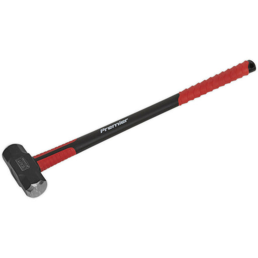 10lb Sledge Hammer - Fibreglass Handle - Rubber Grip - Fine Grained Carbon Steel Loops