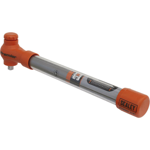 Insulated Torque Wrench - 3/8" Sq Drive - Calibrated - 12 to 60 Nm Range Loops