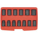13 Piece Impact Socket Set - 1/2" Sq Drive - 6-Point WallDrive - Storage Case Loops