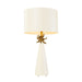 Table Lamp Cone Shaped Base Painted Cylinder Shade White LED E27 60W Loops