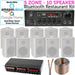 10 Speaker 5 Zone Background Music Kit Bluetooth Sound System Restaurant Shop