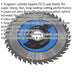 190 x 30mm TCT Circular Saw Blade - 30mm Bore - 40 TPU - Ultra Thin Clean Cut Loops