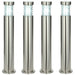 4 PACK Outdoor IP44 Bollard Light Marine Grade Steel Lamp Post Garden Driveway Loops