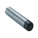 Wall Mounted Doorstop Cylinder with Rubber Tip 74 x 16mm Satin Steel Loops