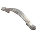 Stepped Edge Cupboard Bow Pull Handle 76mm Fixing Centres Satin Nickel Loops