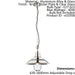 Ceiling Pendant Light Bright Nickel & Clear Glass 40W E27 Dimmable e10358 Loops