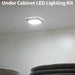 Square LED Plinth Light Kit 4 NATURAL WHITE Spotlights Kitchen Bathroom Panel Loops