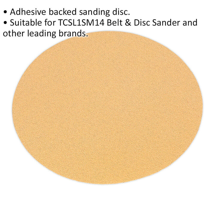 150mm Self Adhesive Backed Sanding Disc - 80 Grit Aluminium Oxide Sheet Loops