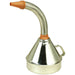 200mm Metal Funnel with Brass Filter - Flexi Spout - Pouring Handle - High Rim Loops